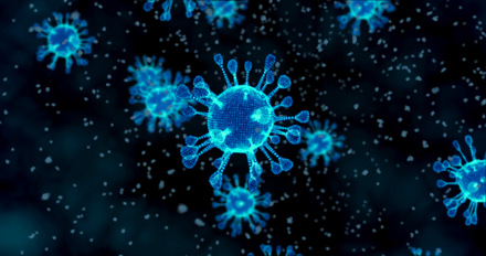 Koronavírus kék modell